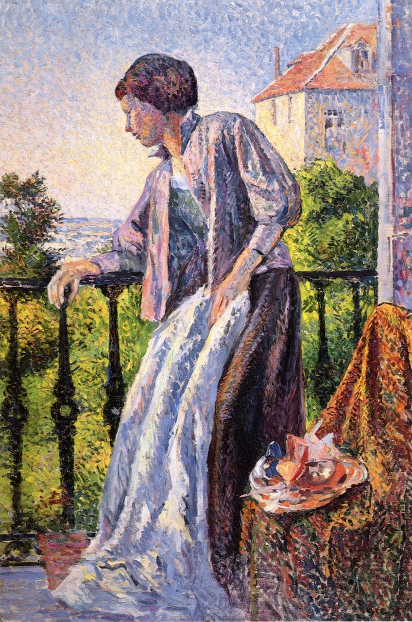 Madame Luce sul balcone
